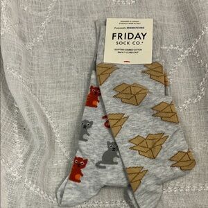 NWT Friday Sock Co Physicists special Schrödinger's cat explained